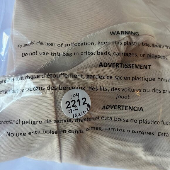 High-Waist Nude Hip Enhancer Shapewear Shorts With Lace Trim Size Large - Picture 10 of 10